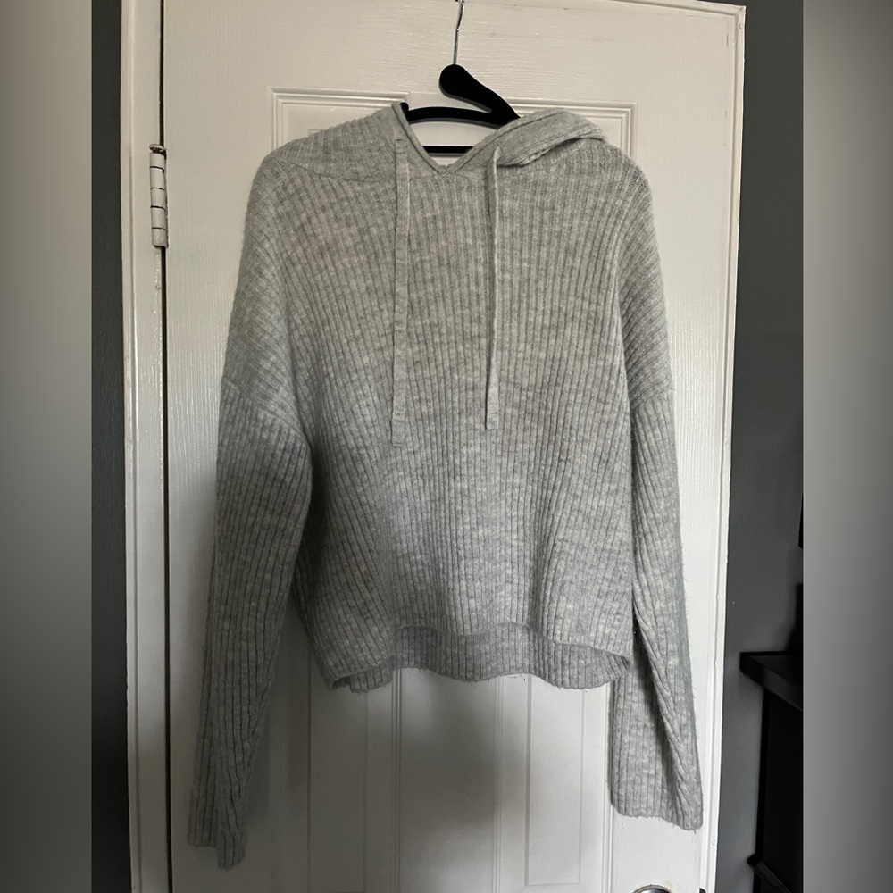 VS Pink Grey Hooded Sweater